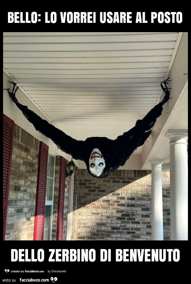 Bello: lo vorrei usare al posto dello zerbino di benvenuto