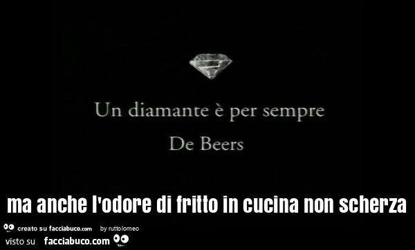 Ma anche l'odore di fritto in cucina non scherza