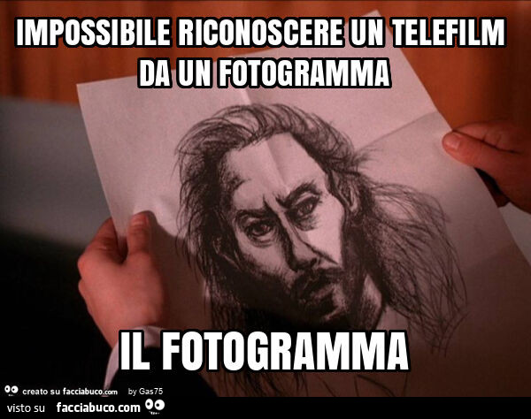 Impossibile riconoscere un telefilm da un fotogramma il fotogramma