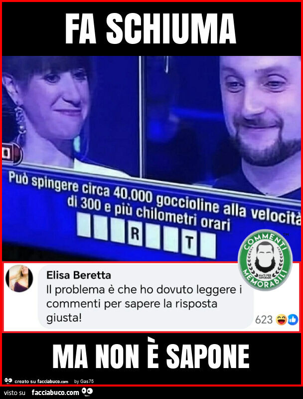 Fa schiuma ma non è sapone