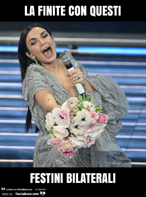 La finite con questi festini bilaterali