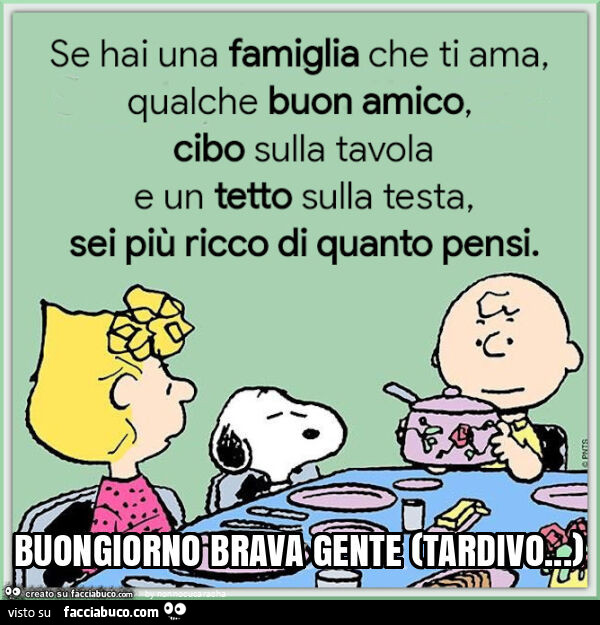 Buongiorno brava gente (tardivo&hellip; )
