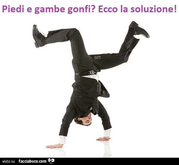 Piedi e gambe gonfi? Ecco la soluzione