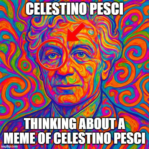 Thinking Facciabuco Pensatore Celestino Pesci