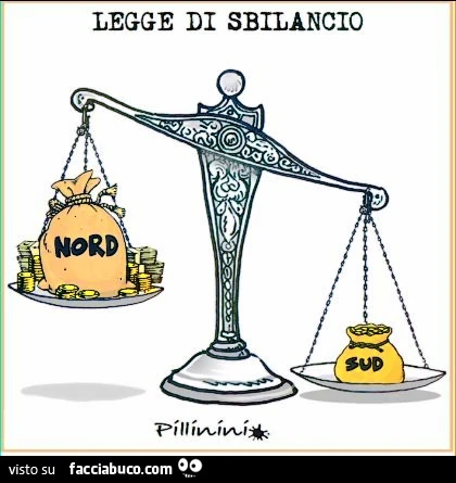 Legge di sbilancio. Nord Sud