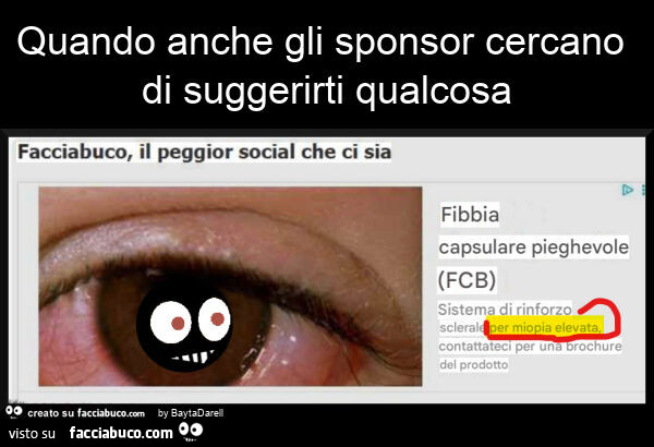 Quando anche gli sponsor cercano di suggerirti qualcosa