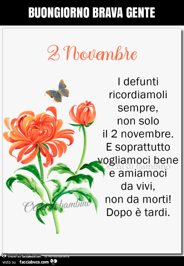 Buongiorno brava gente