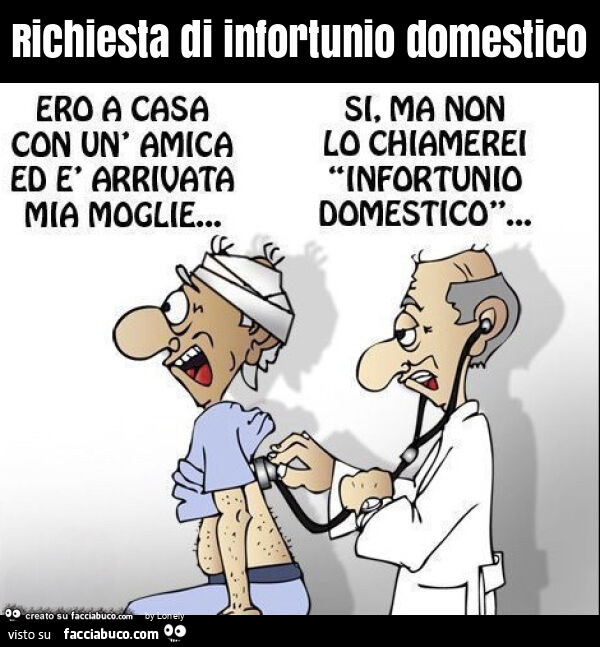 Richiesta di infortunio domestico