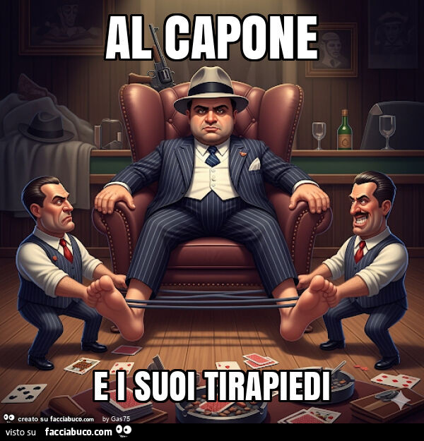 Al capone e i suoi tirapiedi