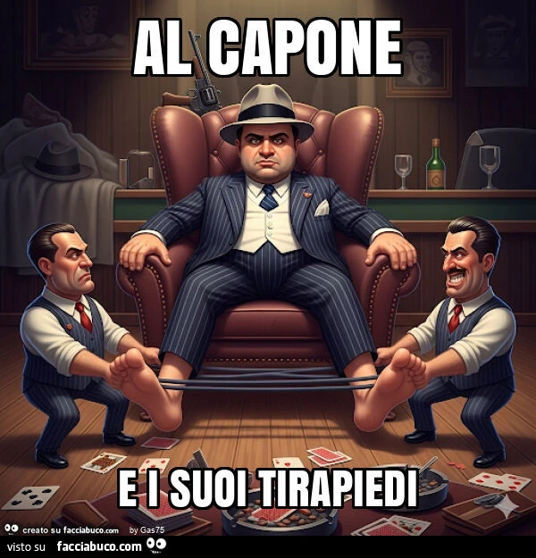 Al capone e i suoi tirapiedi