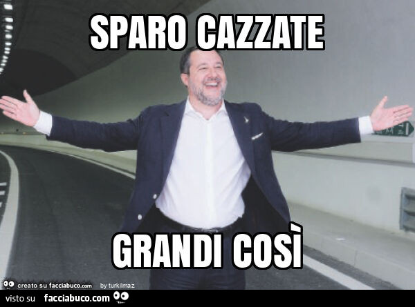 Sparo cazzate grandi così