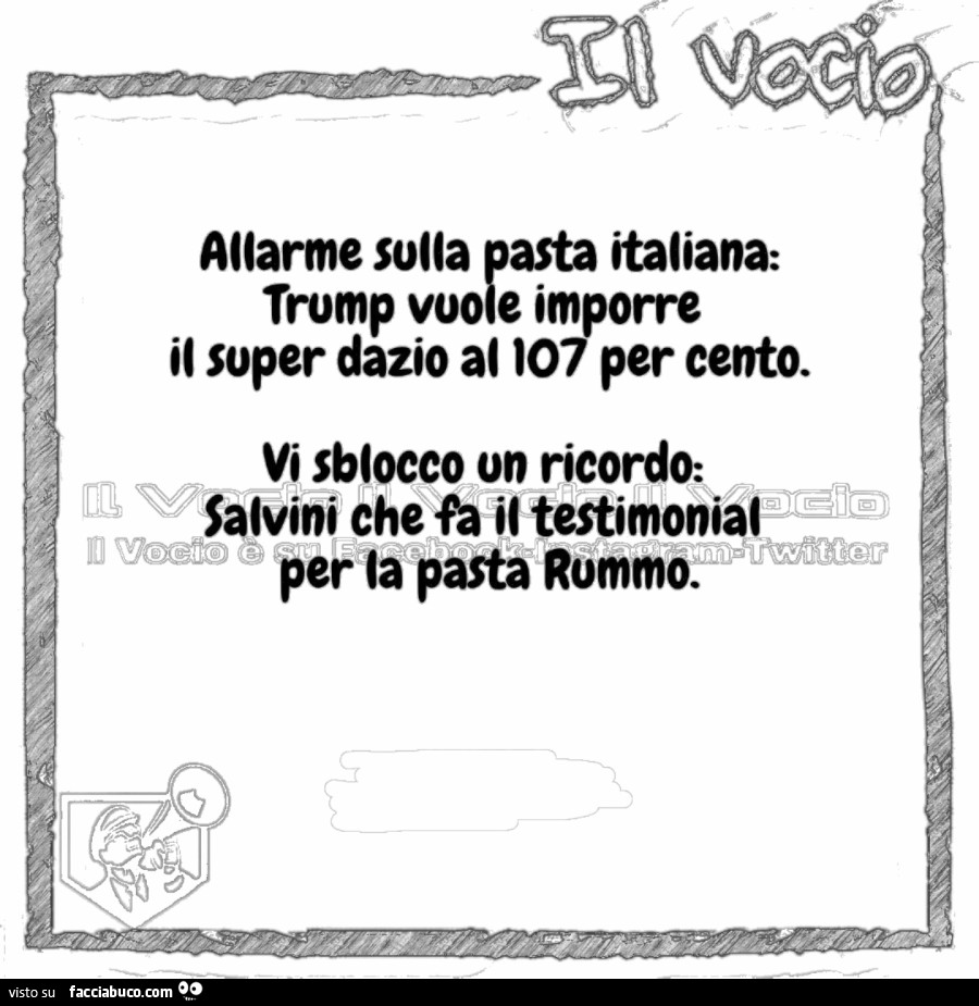 Allarme solla pasta italiana: trump vuole imporre il super dazio al 107 per cento