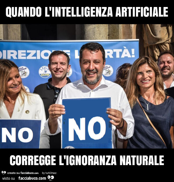 Quando l'intelligenza artificiale corregge l'ignoranza naturale