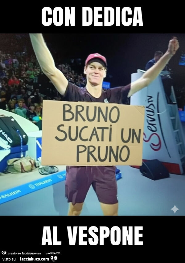 Con dedica al vespone