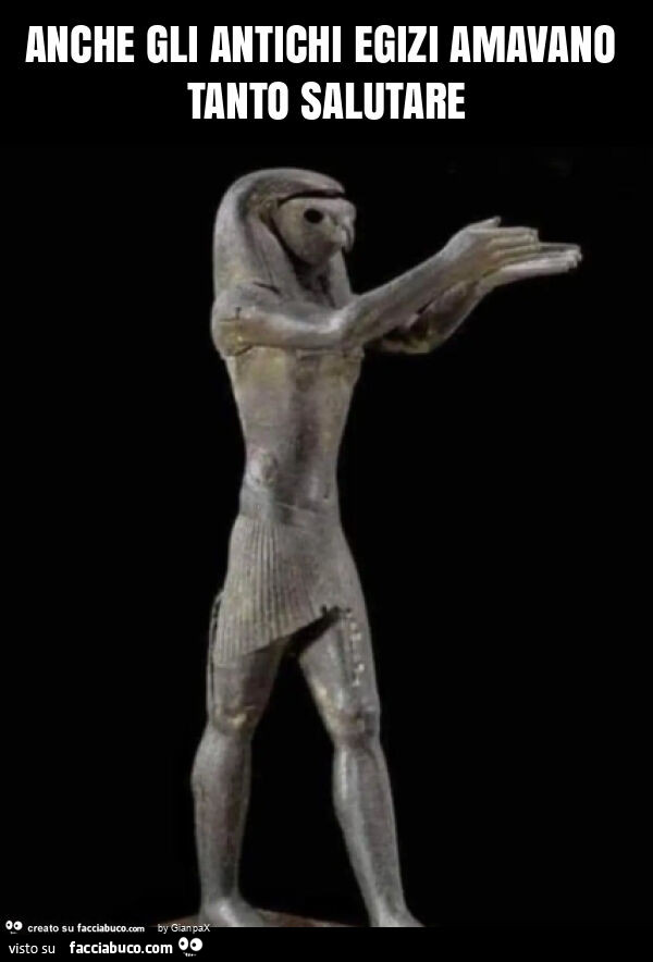 Anche gli antichi egizi amavano tanto salutare