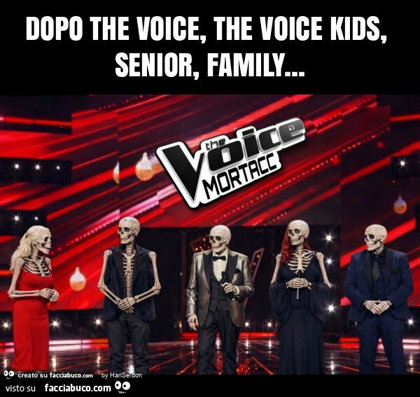 Dopo the voice, the voice kids, senior, family