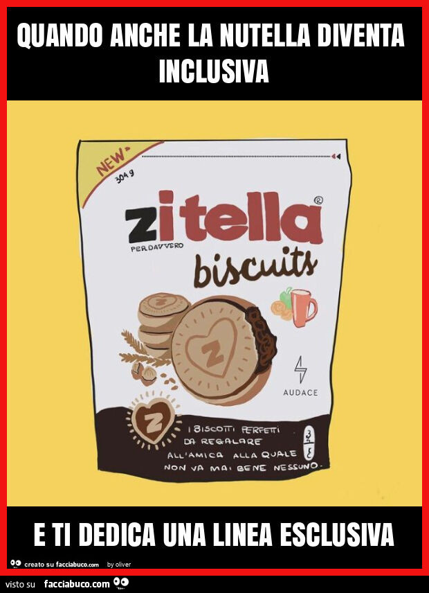 Quando anche la nutella diventa inclusiva e ti dedica una linea esclusiva