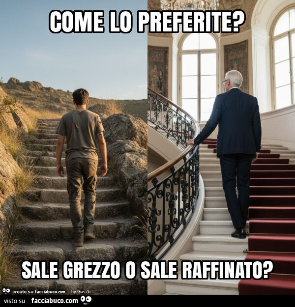 Come lo preferite? Sale grezzo o sale raffinato?