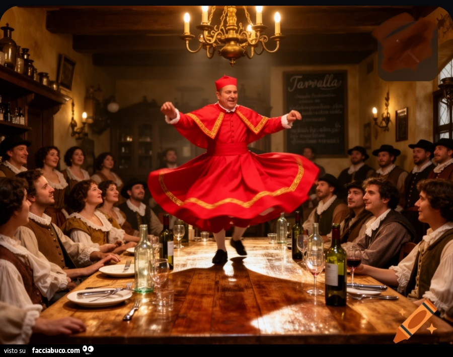 Cardinale balla sul tavolo