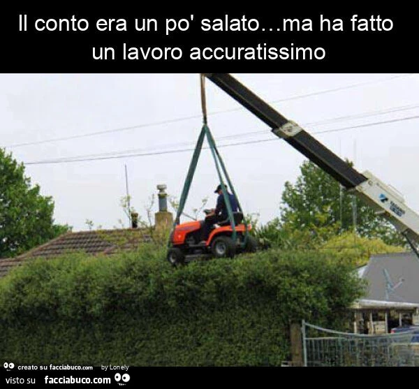Il conto era un po' salato&hellip; ma ha fatto un lavoro accuratissimo