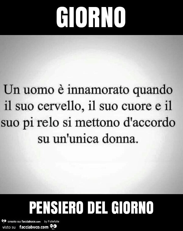 Giorno pensiero del giorno