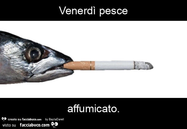 Venerdì pesce affumicato