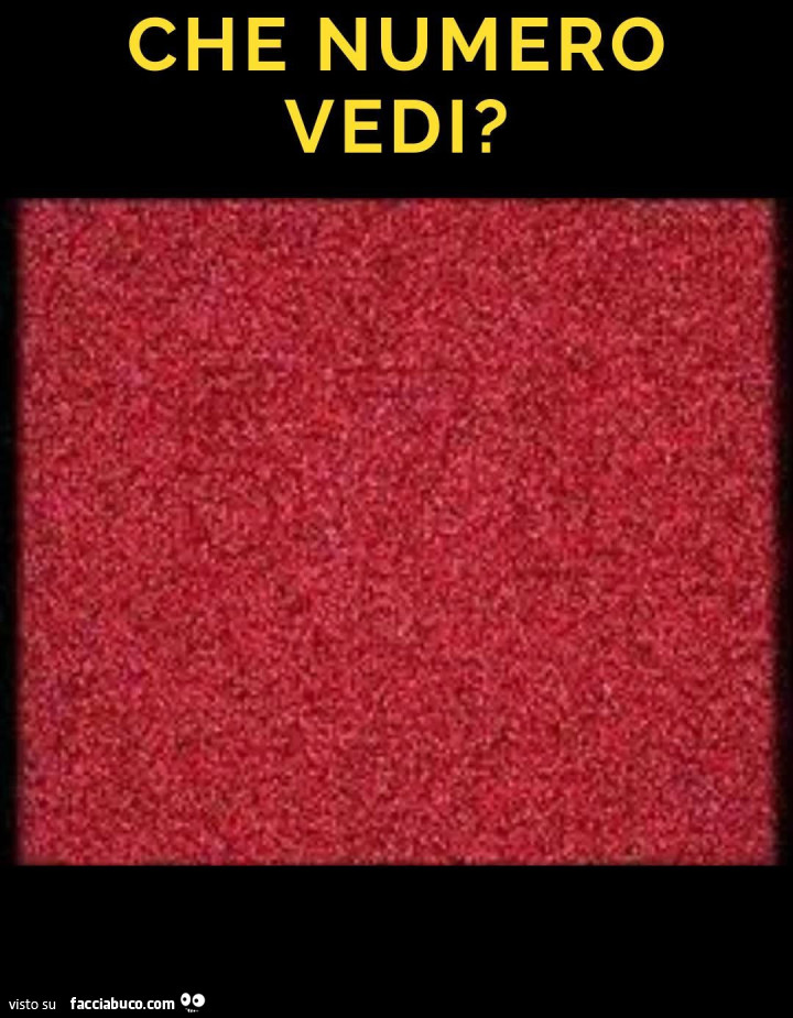 Che numero vedi?