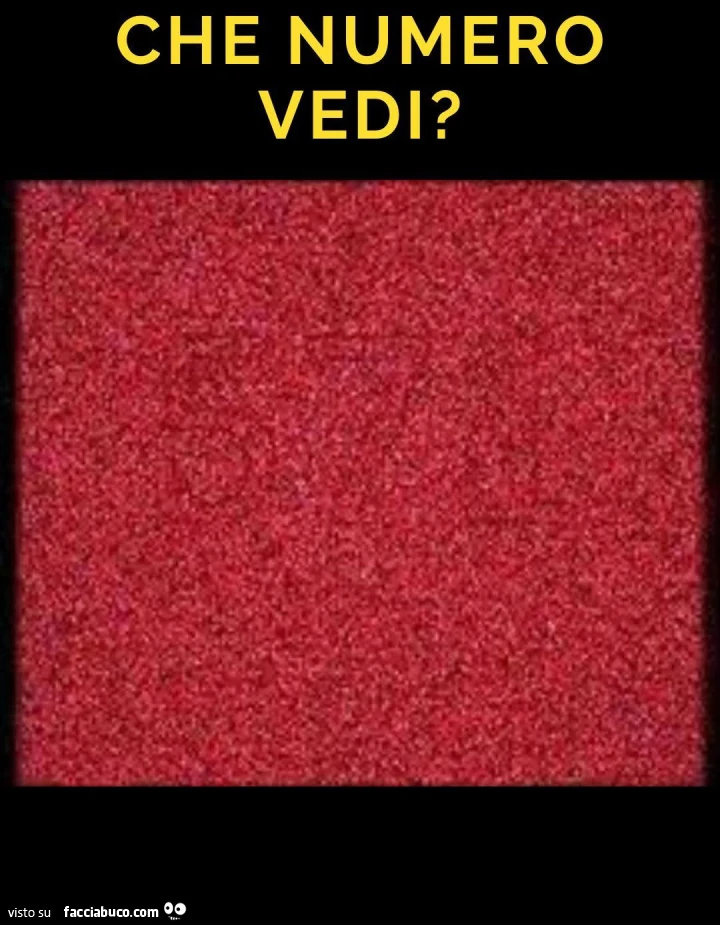 Che numero vedi?