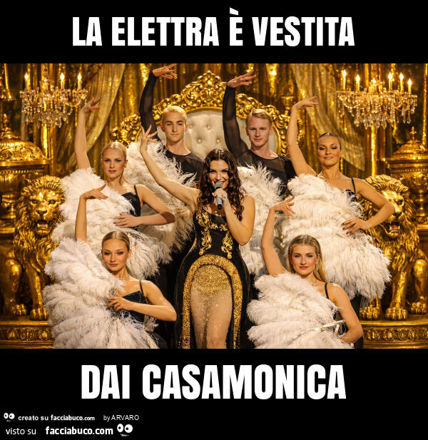La elettra è vestita dai casamonica
