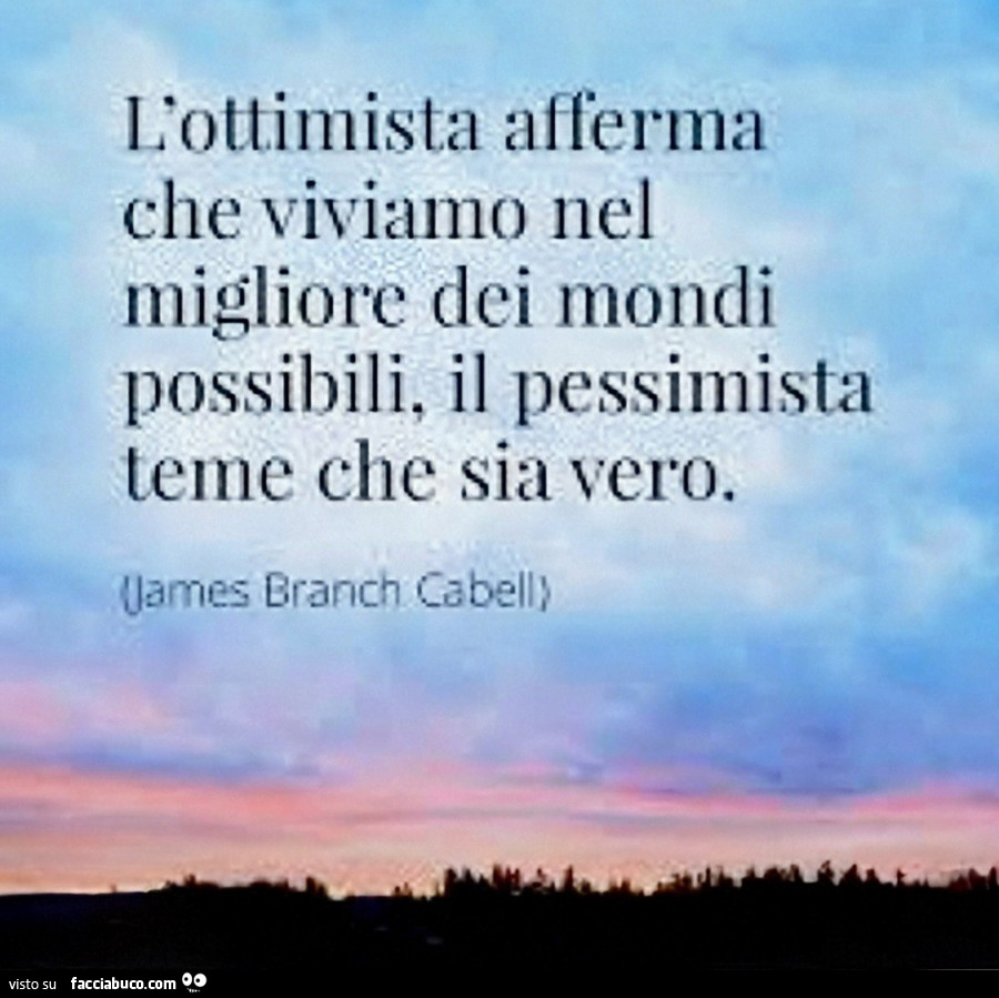 Ottimista e pessimista