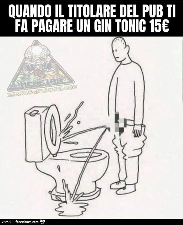 Quando il titolare del pub ti fa pagare un gin tonic 15€