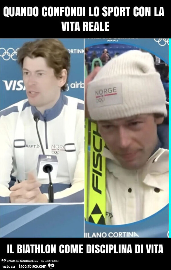 Quando confondi lo sport con la vita reale il biathlon come disciplina di vita