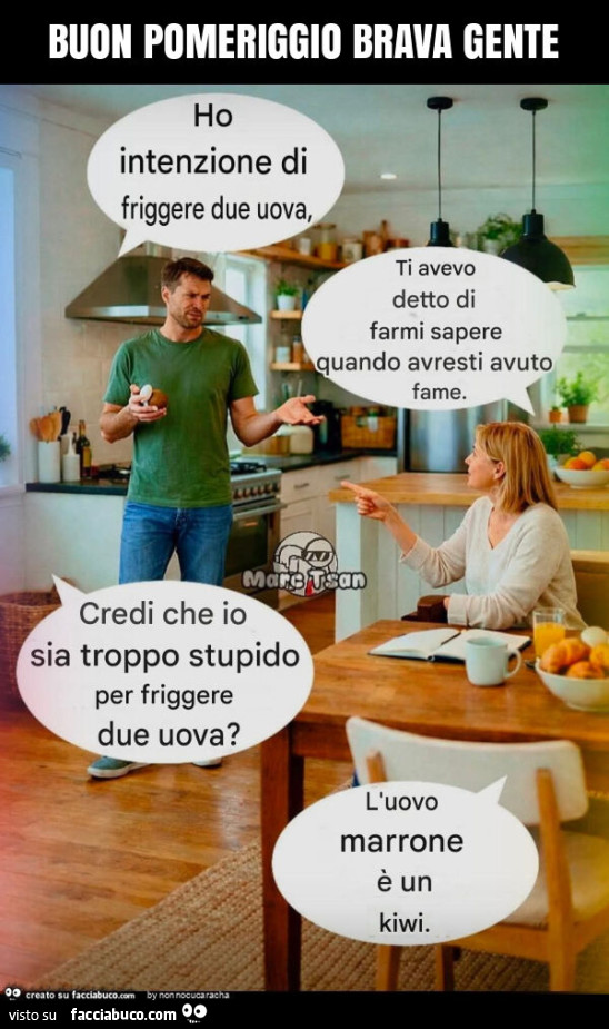 Buon pomeriggio brava gente