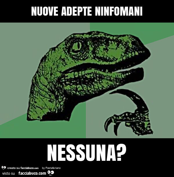 Nuove adepte ninfomani nessuna?