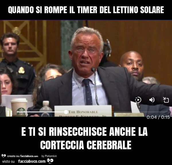 Quando si rompe il timer del lettino solare e ti si rinsecchisce anche la corteccia cerebrale