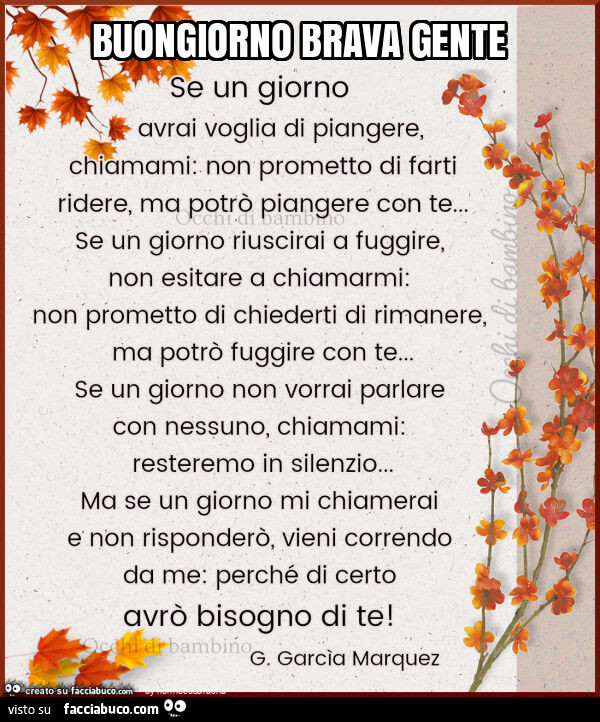 Buongiorno brava gente