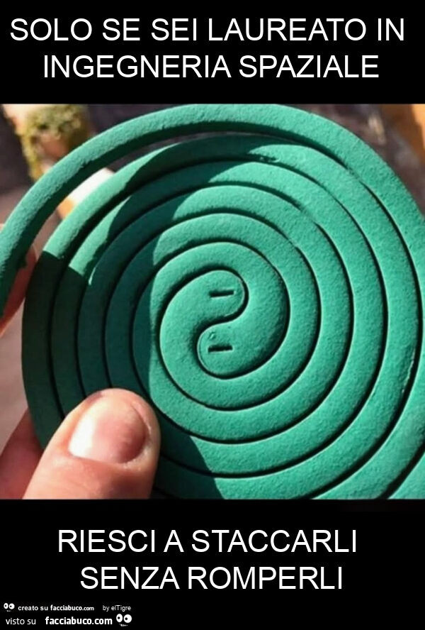 Solo se sei laureato in ingegneria spaziale riesci a staccarli senza romperli