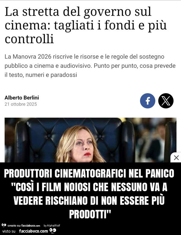 Produttori cinematografici nel panico "così i film noiosi che nessuno va a vedere rischiano di non essere più prodotti"