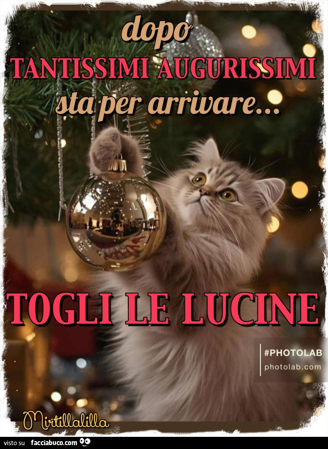 TOGLI le lucine