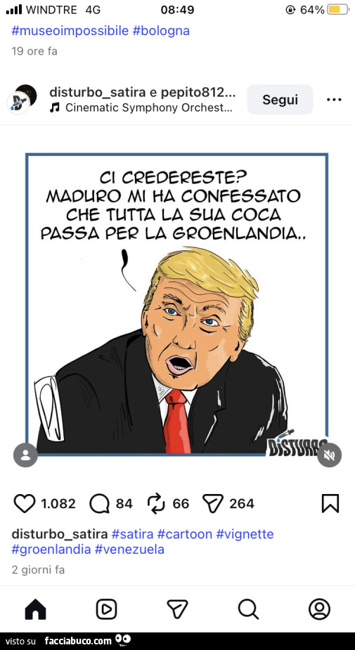 Ci credereste? Maduro mi ha confessato che tutta la sua coca passa per la Groenlandia