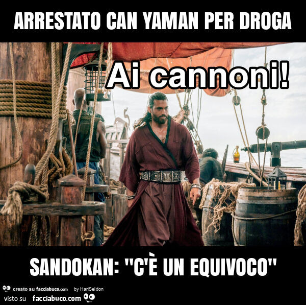 Arrestato can yaman per droga sandokan: "c'è un equivoco"