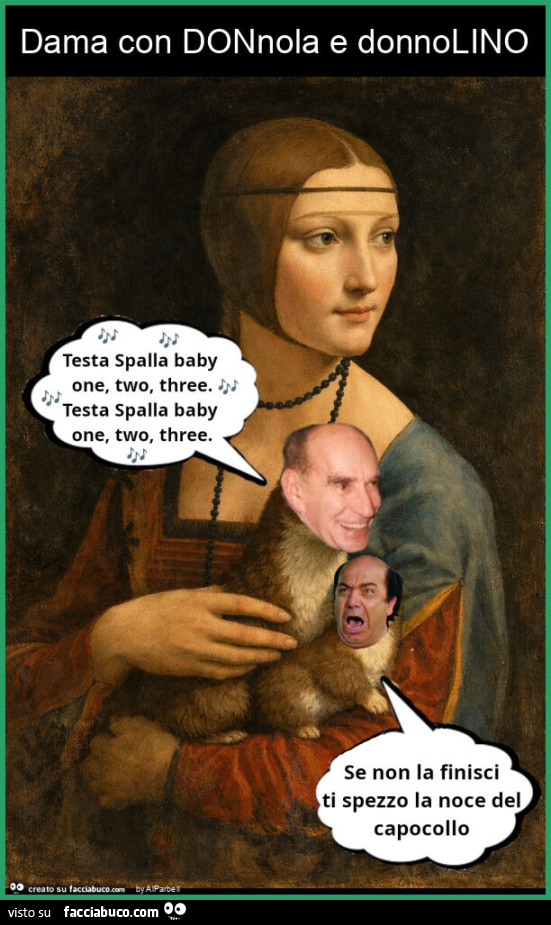 Dama con donnola e donnolino