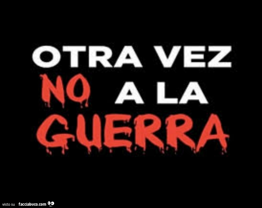 Otra vez no a la guerra