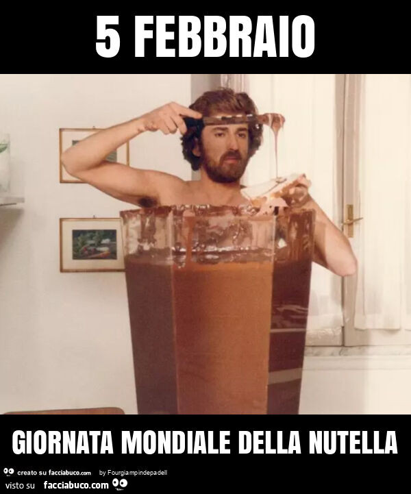 5 febbraio giornata mondiale della nutella