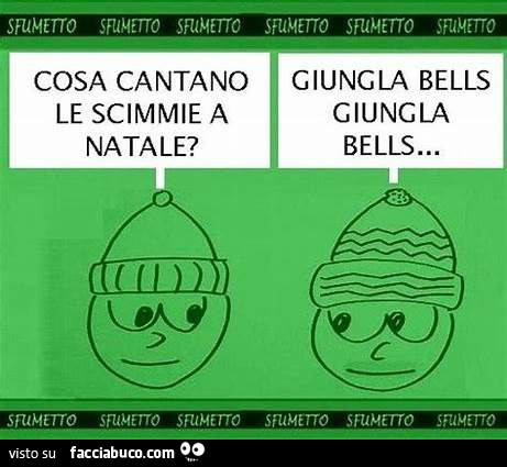 Cosa cantano le scimmie a natale? Giungla bells giungla bells