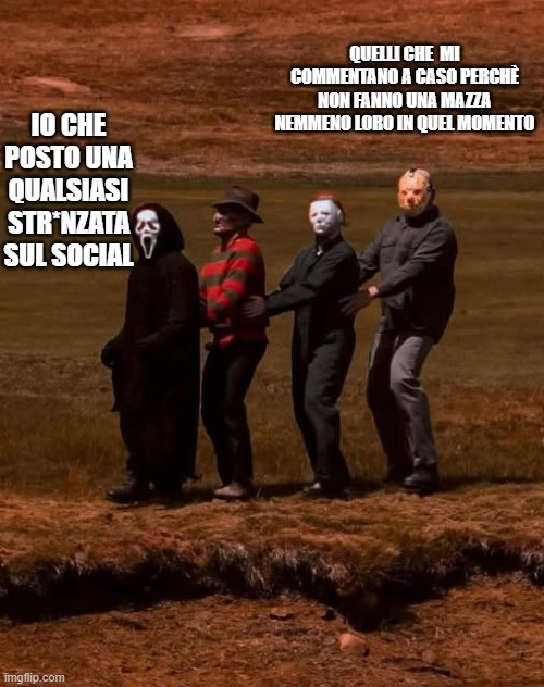 Io che posto una qualsiasi stronzata sui social
