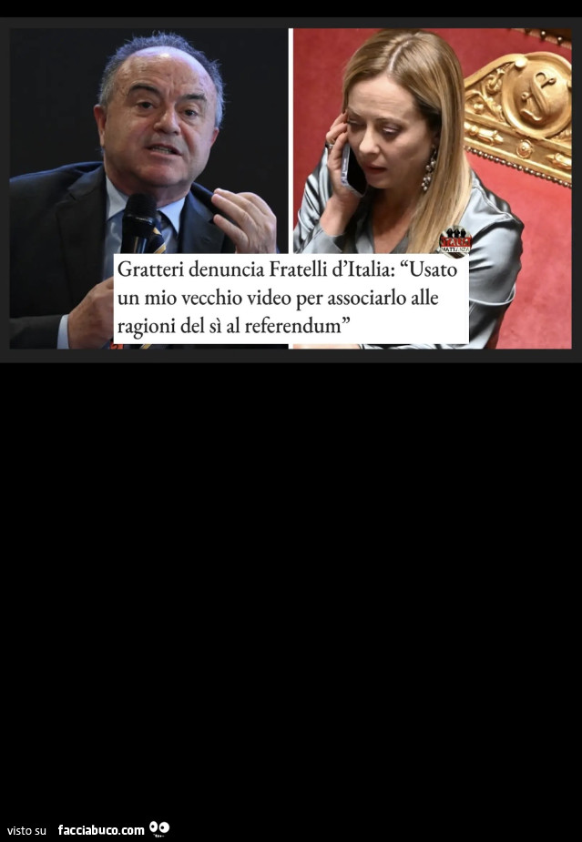 Gratteri denuncia fratelli d'italia: usato un mio vecchio video per associarlo alle ragioni del sì al referendum