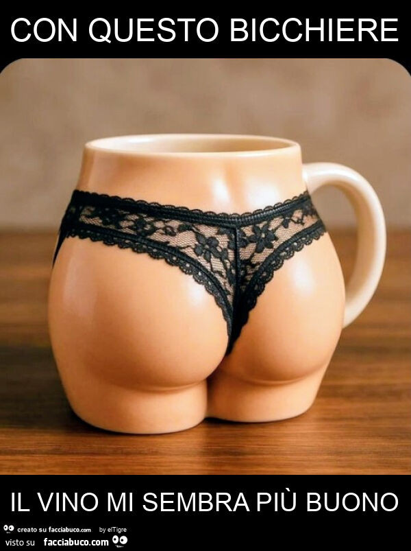 Con questo bicchiere il vino mi sembra piรน buono