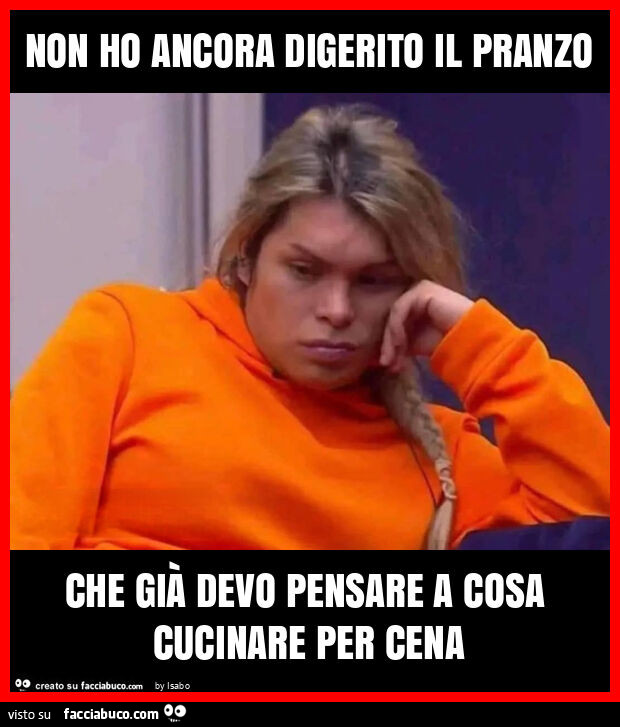 Non ho ancora digerito il pranzo che già devo pensare a cosa cucinare per cena