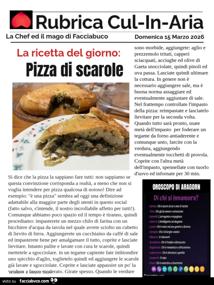 Pizza di scarole
